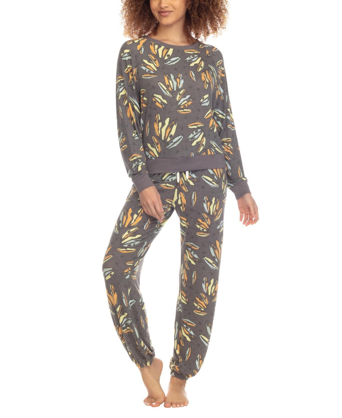 Honeydew Womens Printed Brushed Jersey Lounge Set Product Image