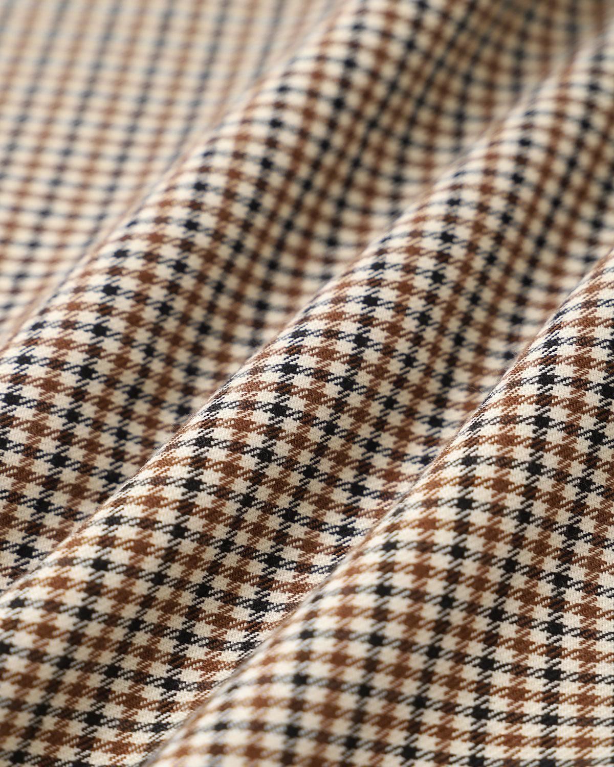 Brown Plaid Straigh Pants Product Image