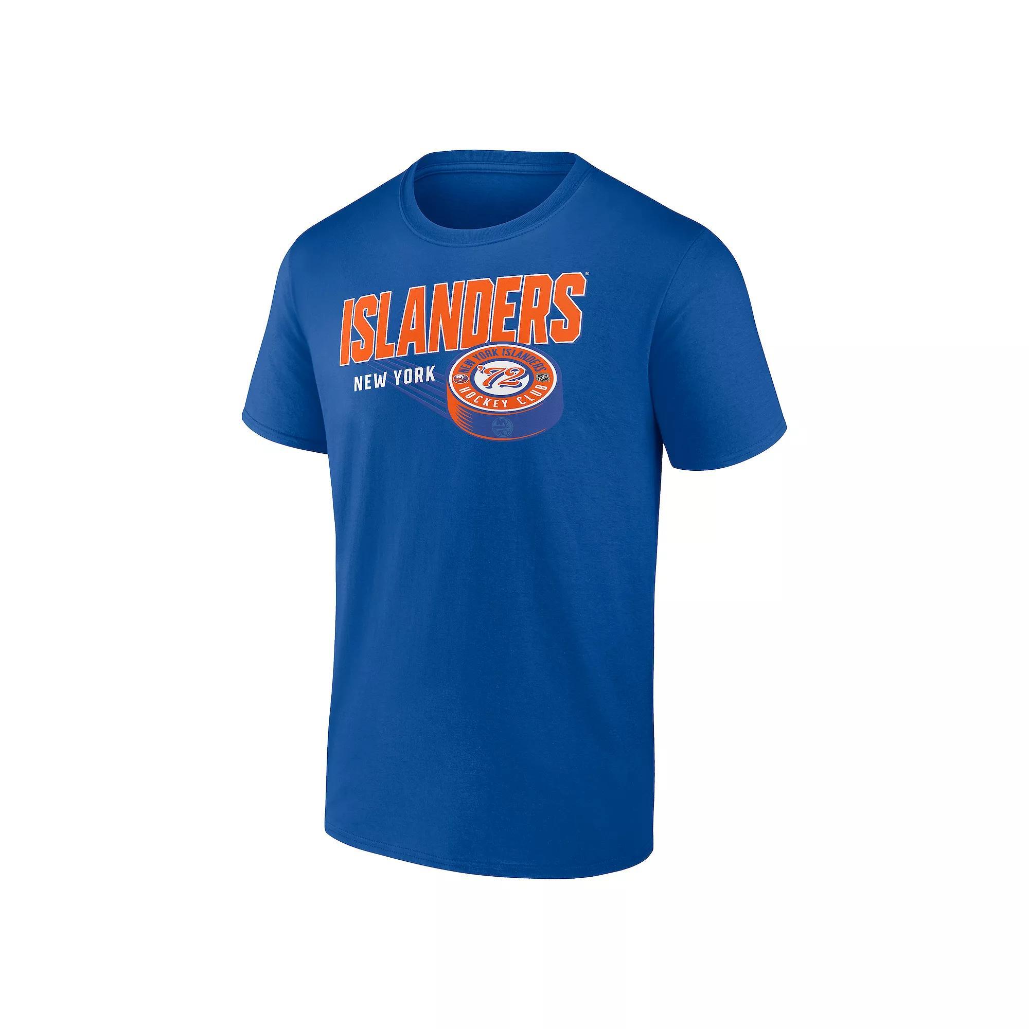Men's Fanatics New York Islanders NHL Biscuit Puck Tee, Size: Large, Isl Blue Product Image