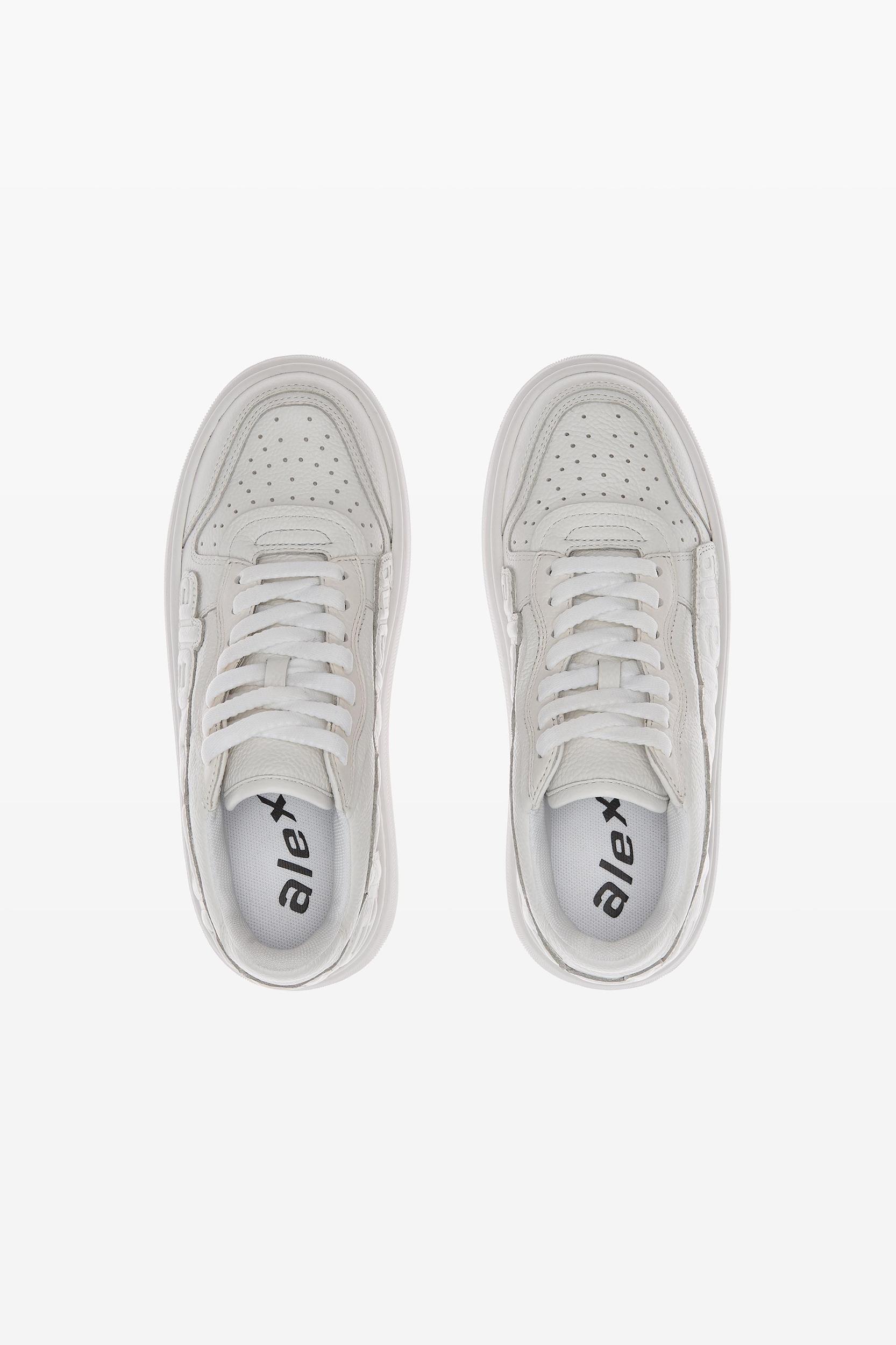 Puff Pebble Leather Sneaker With Logo Product Image