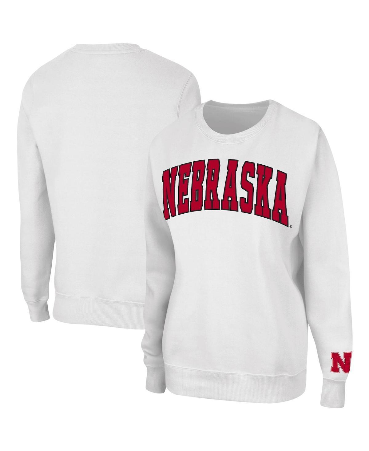 Womens Colosseum Nebraska Huskers Campanile Pullover Sweatshirt Product Image