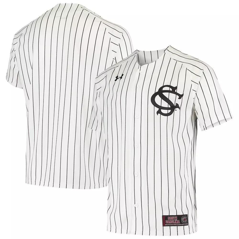 Men's Under Armour White South Carolina Gamecocks Replica Performance Baseball Jersey, Size: 3XL Product Image