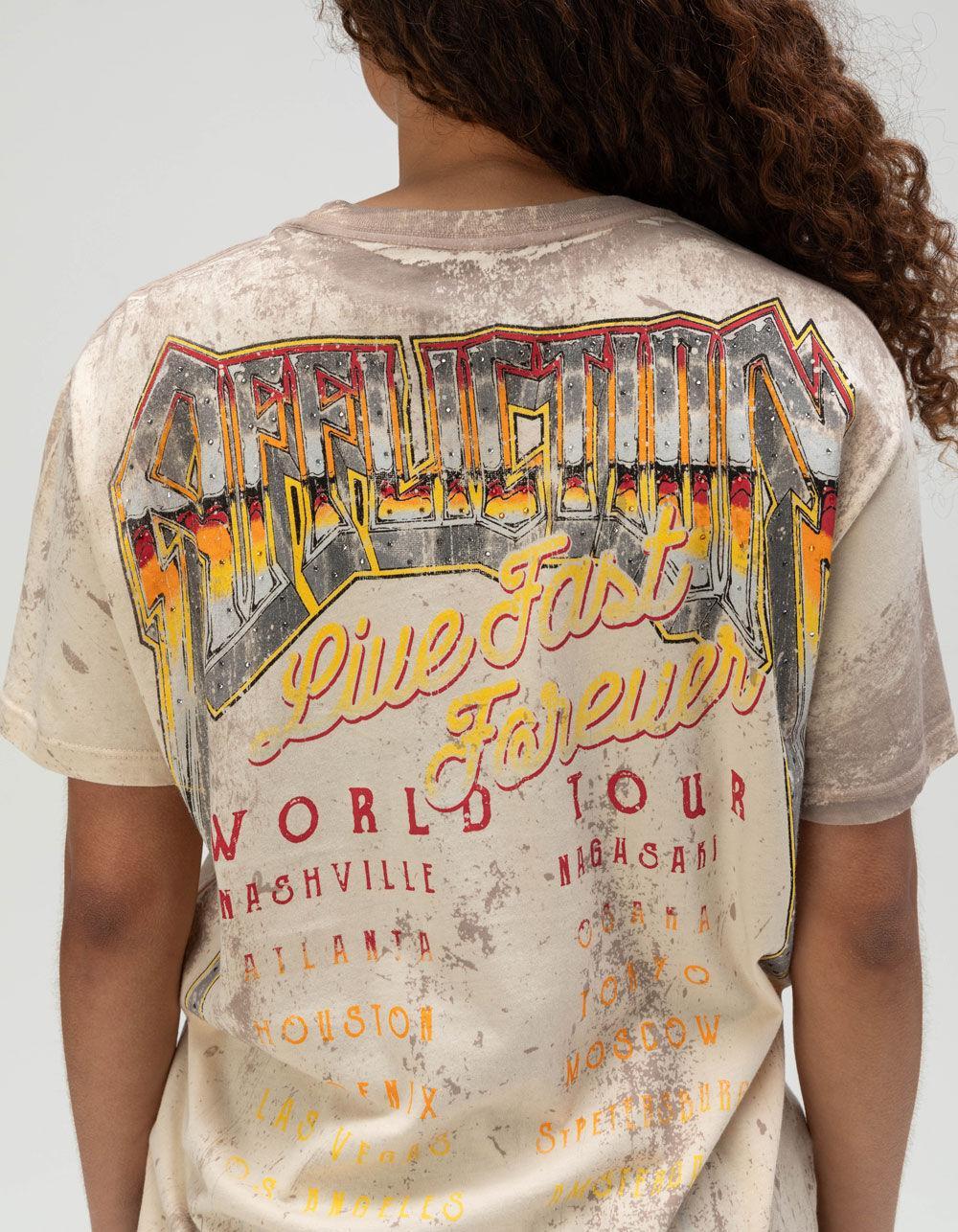 AFFLICTION AC Roadie Womens Tee - OFF WHITE Product Image