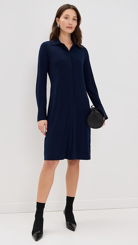 Vince Long Sleeve Polo Dress | Shopbop Product Image