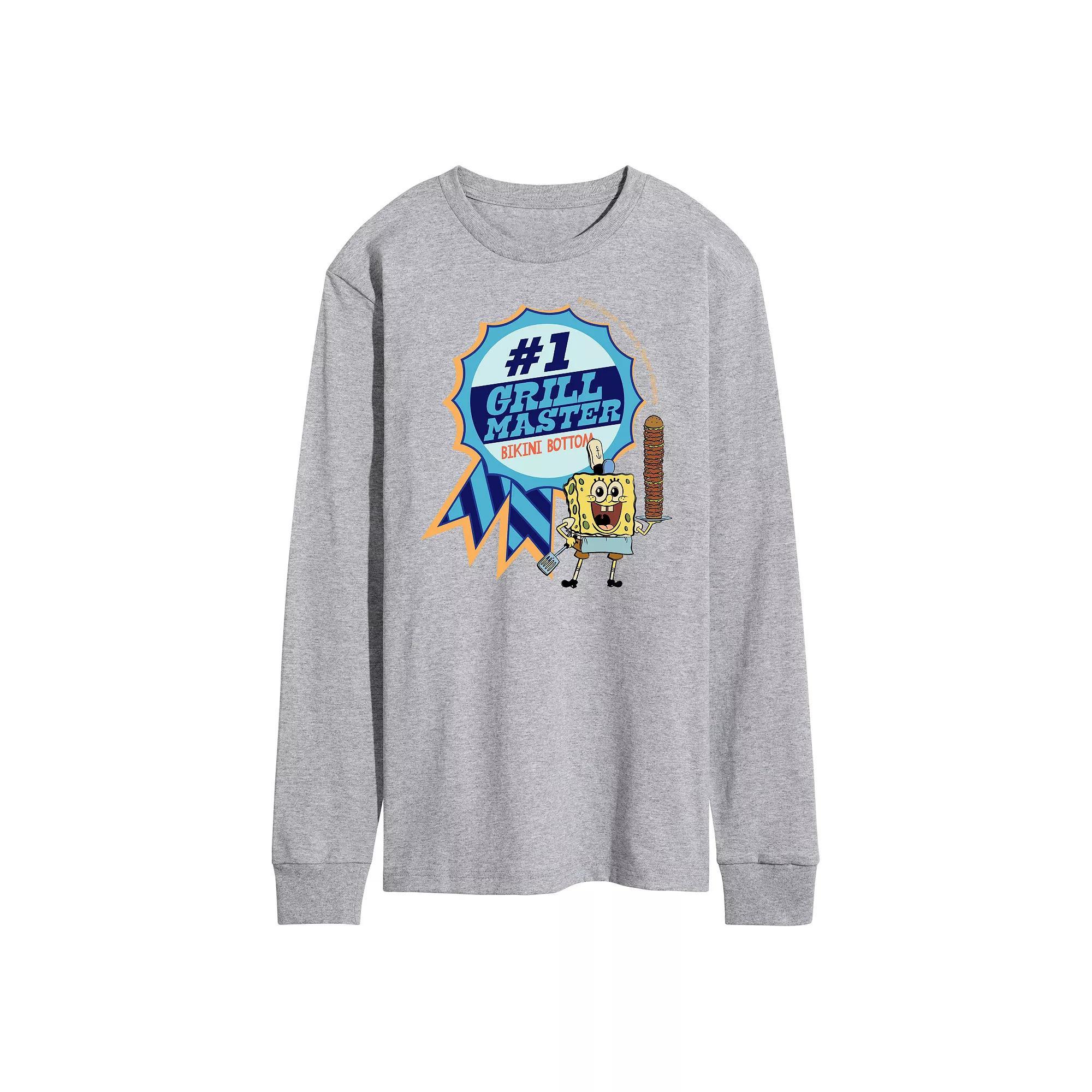 Mens Nickelodeon SpongeBob Squarepants Grill Master Long Sleeve Product Image
