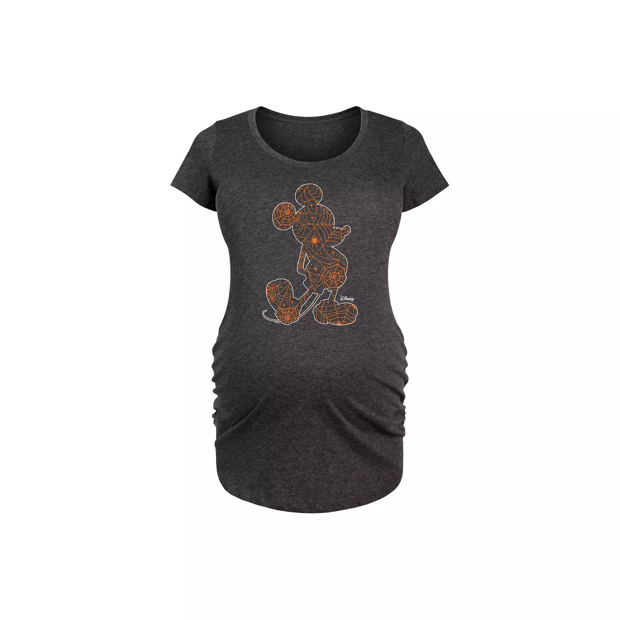 Maternity Cat Outlines Graphic Tee, Womens Heather Grey Product Image