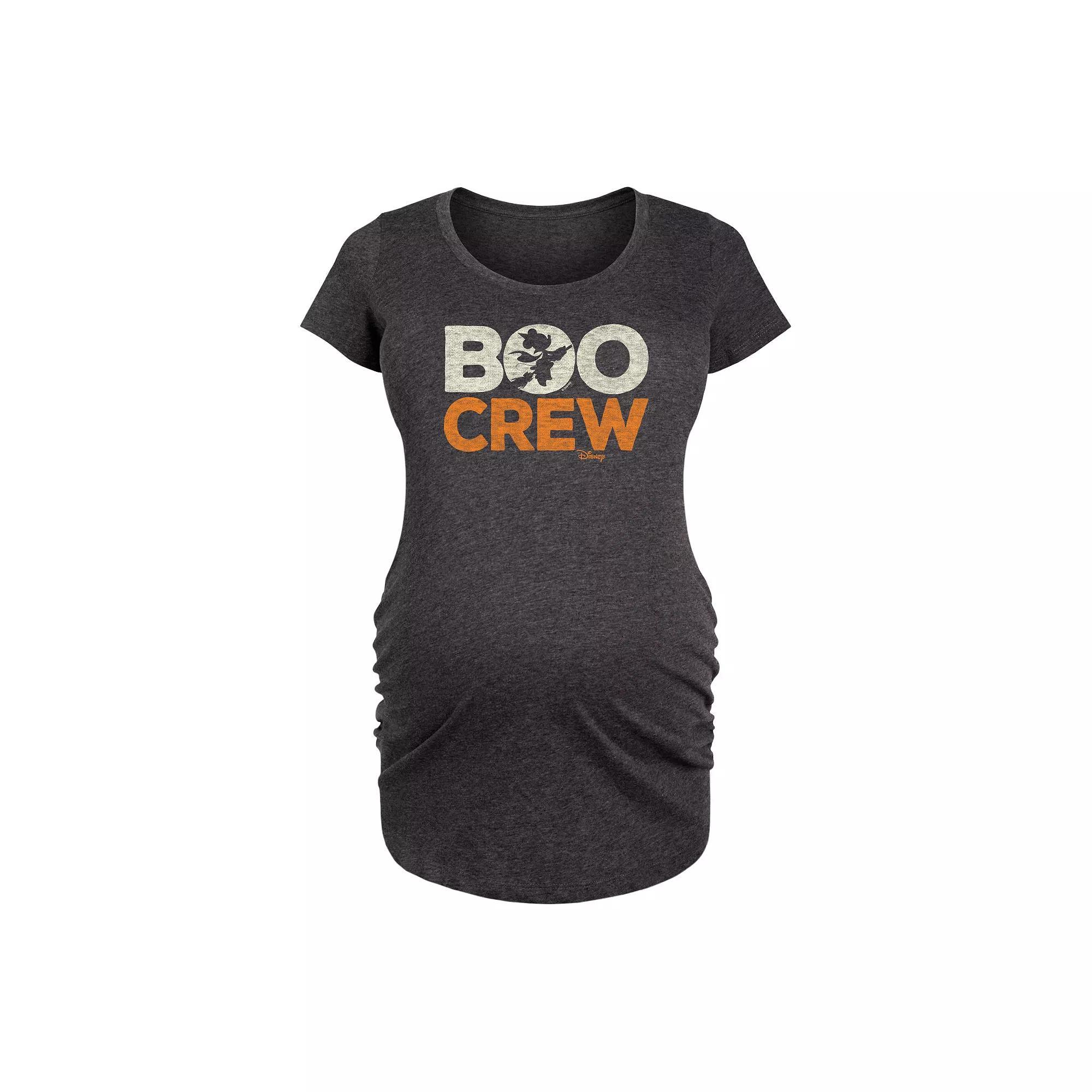 Maternity Holliest Jolliest Holiday Graphic Tee, Womens Heather Grey Product Image