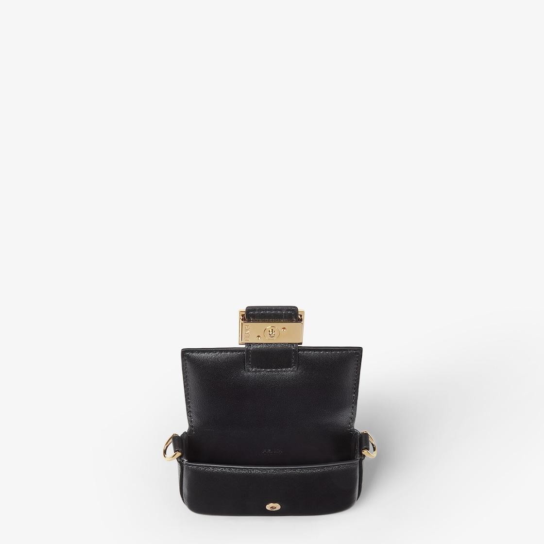 Nano Baguette CharmBlack nappa leather charm Product Image
