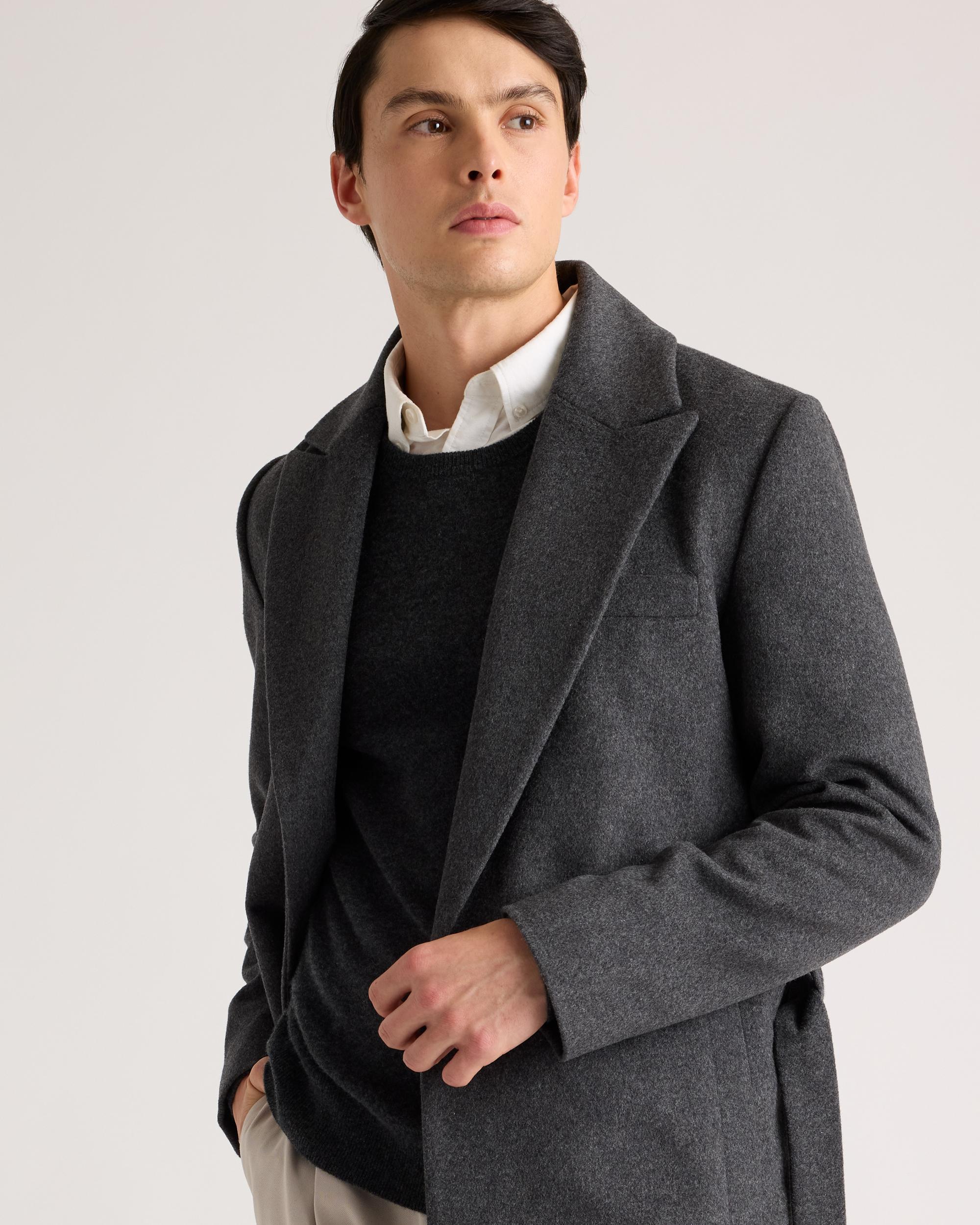 Quince | Men's Italian Wool Belted Overcoat Wool/Nylon Product Image