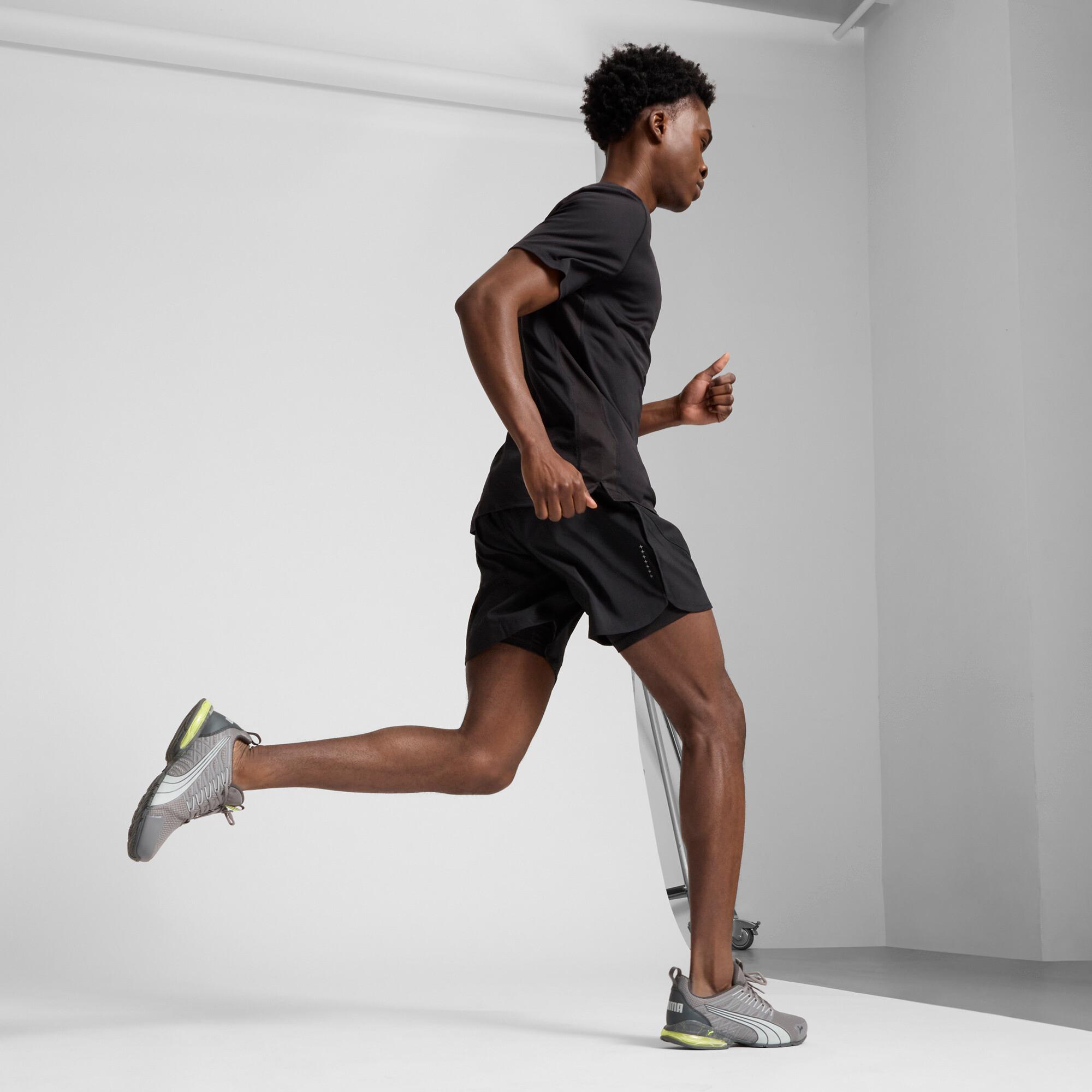 PUMA Voltaic Evo Hit The Wall Men's Running Shoes in Grey Product Image