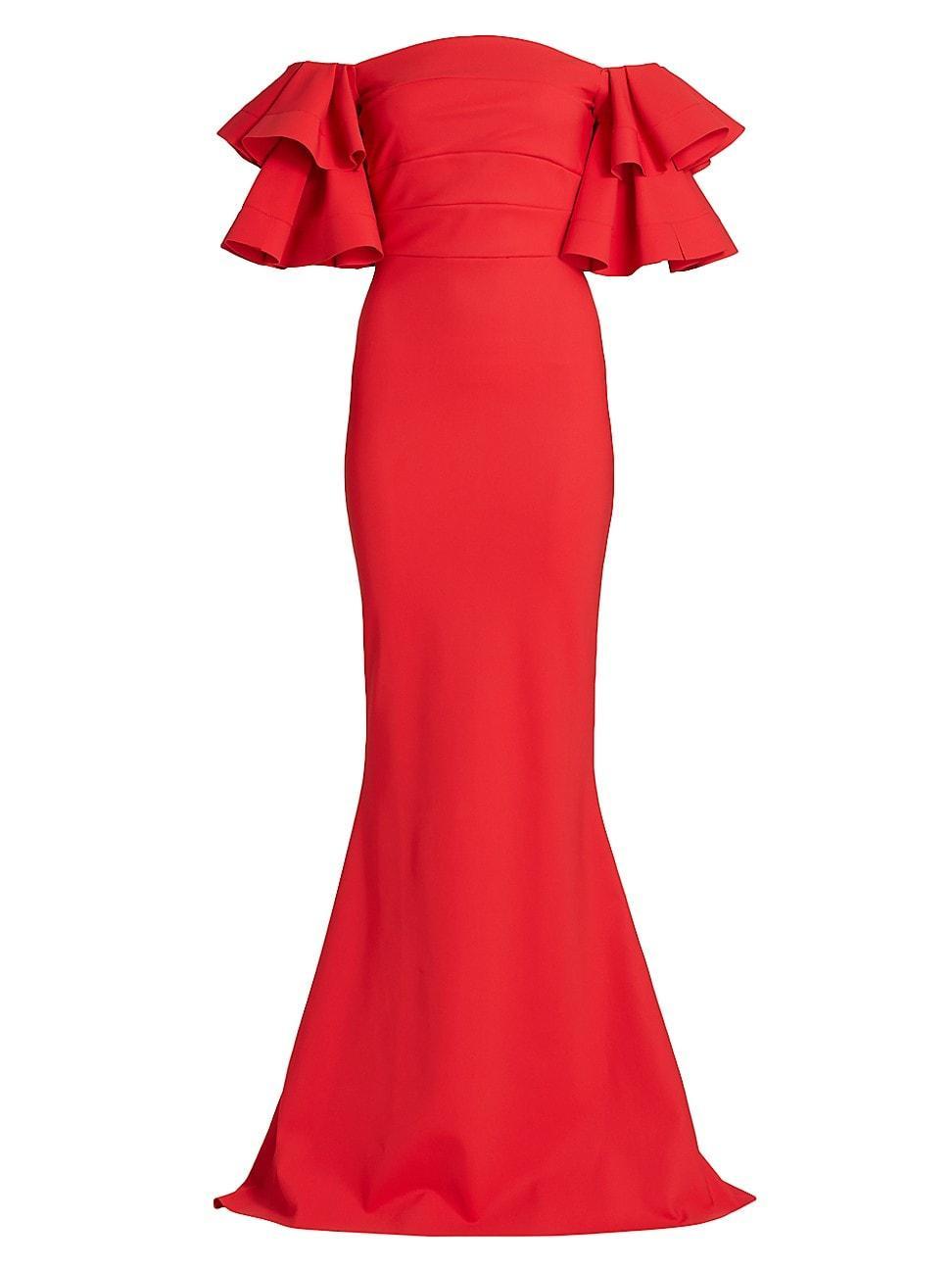 Womens Parvati Off-The-Shoulder Gown Product Image