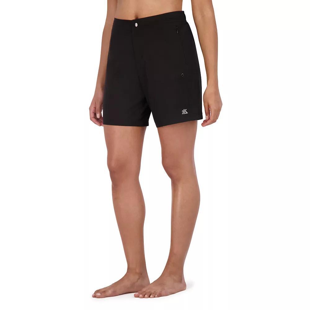 Women's ZeroXposur UPF 30+ Hybrid Swim Shorts, Size: XXL, Liquorice Product Image