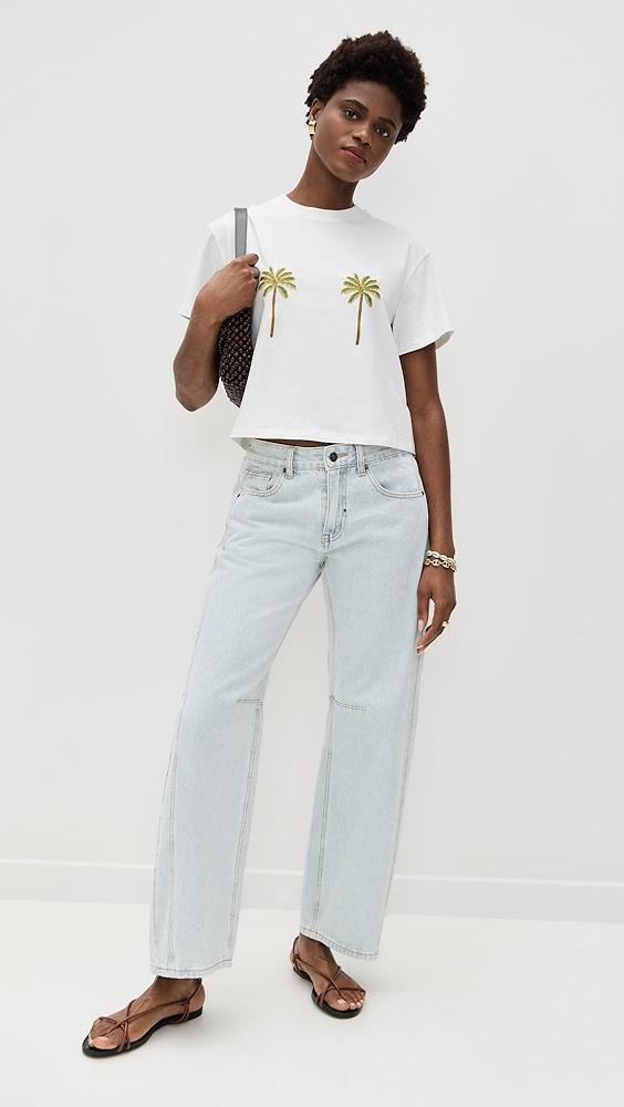 Never Fully Dressed Embroidered Palm T-Shirt | Shopbop Product Image