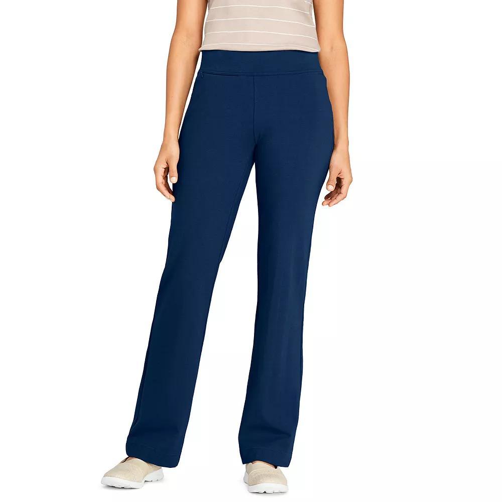 Petite Lands' End Starfish Straight-Leg Pull-On Pants, Women's, Size: Large Petite, Deep  Blue Product Image