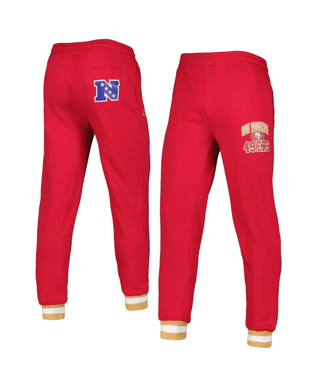 Men's Starter Scarlet San Francisco 49ers Blitz Fleece Jogger Pants, Size: XL, Red Product Image