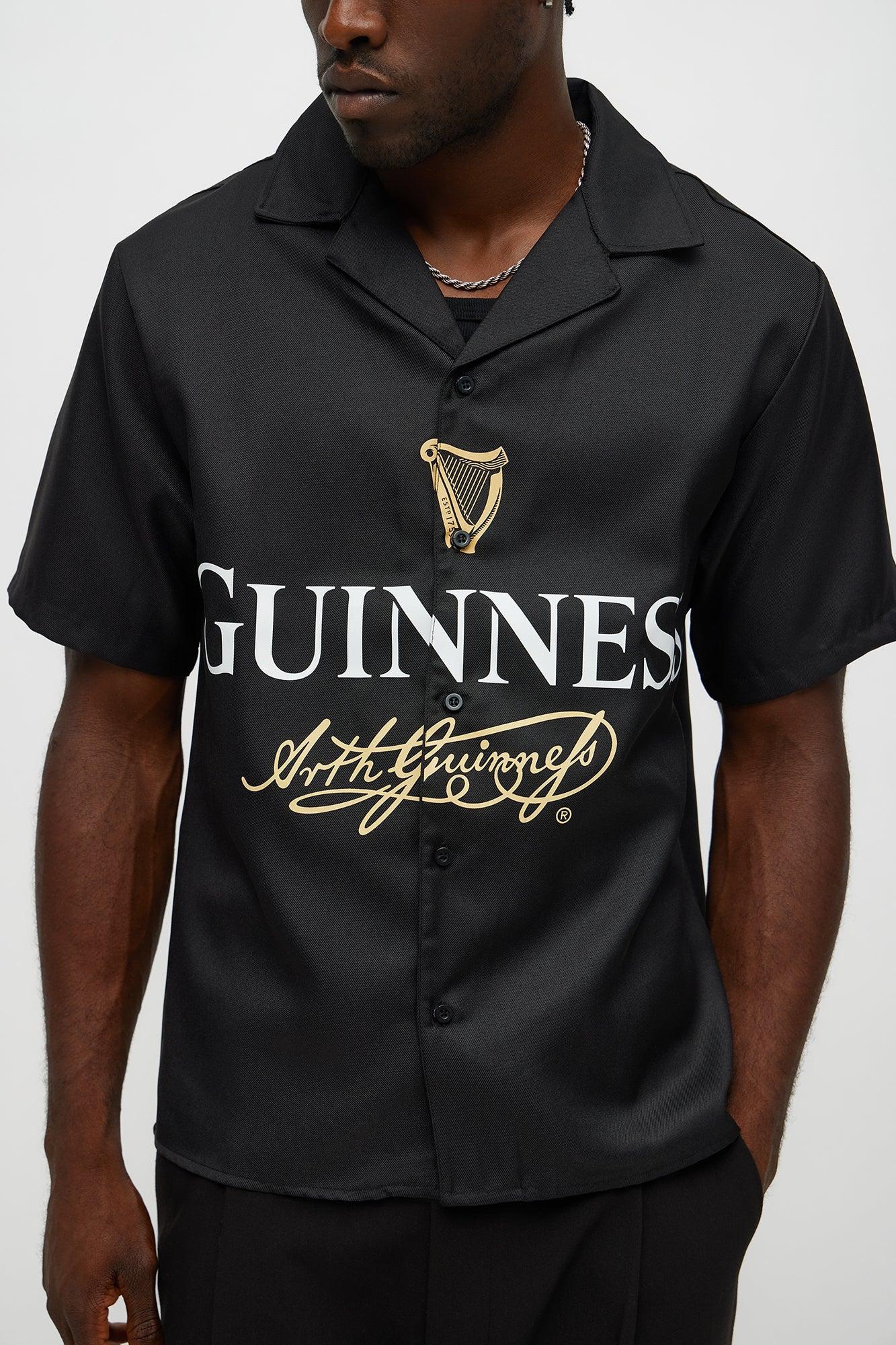 Guinness Button Up Shirt - Black Product Image