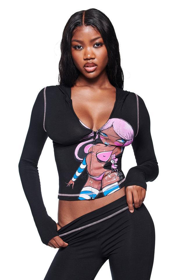 FAFI BLARE HOODIE - BLACK Product Image