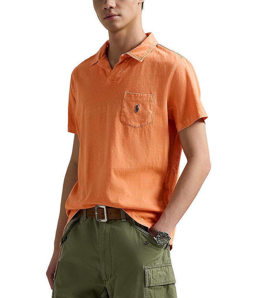 Polo Ralph Lauren Big & Tall Linen-Blend Jersey Short Sleeve Polo Shirt Product Image
