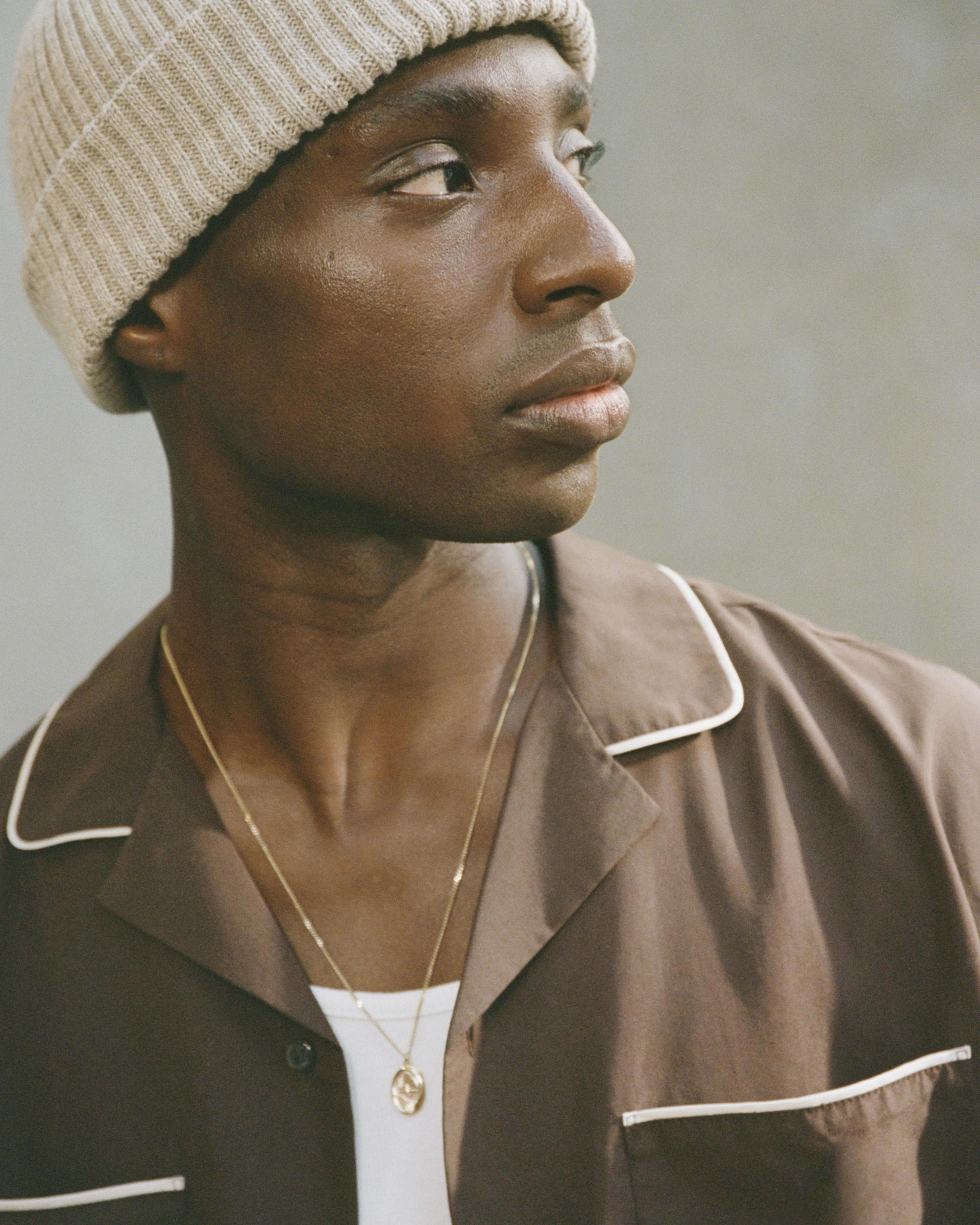 Camp Collar Cropped Cupro Shirt Product Image