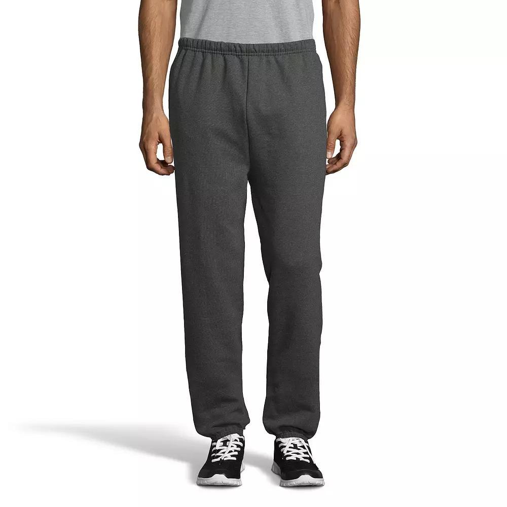 Mens Hanes Ultimate Cotton Cinched-Leg Sweatpants Light Silver Product Image
