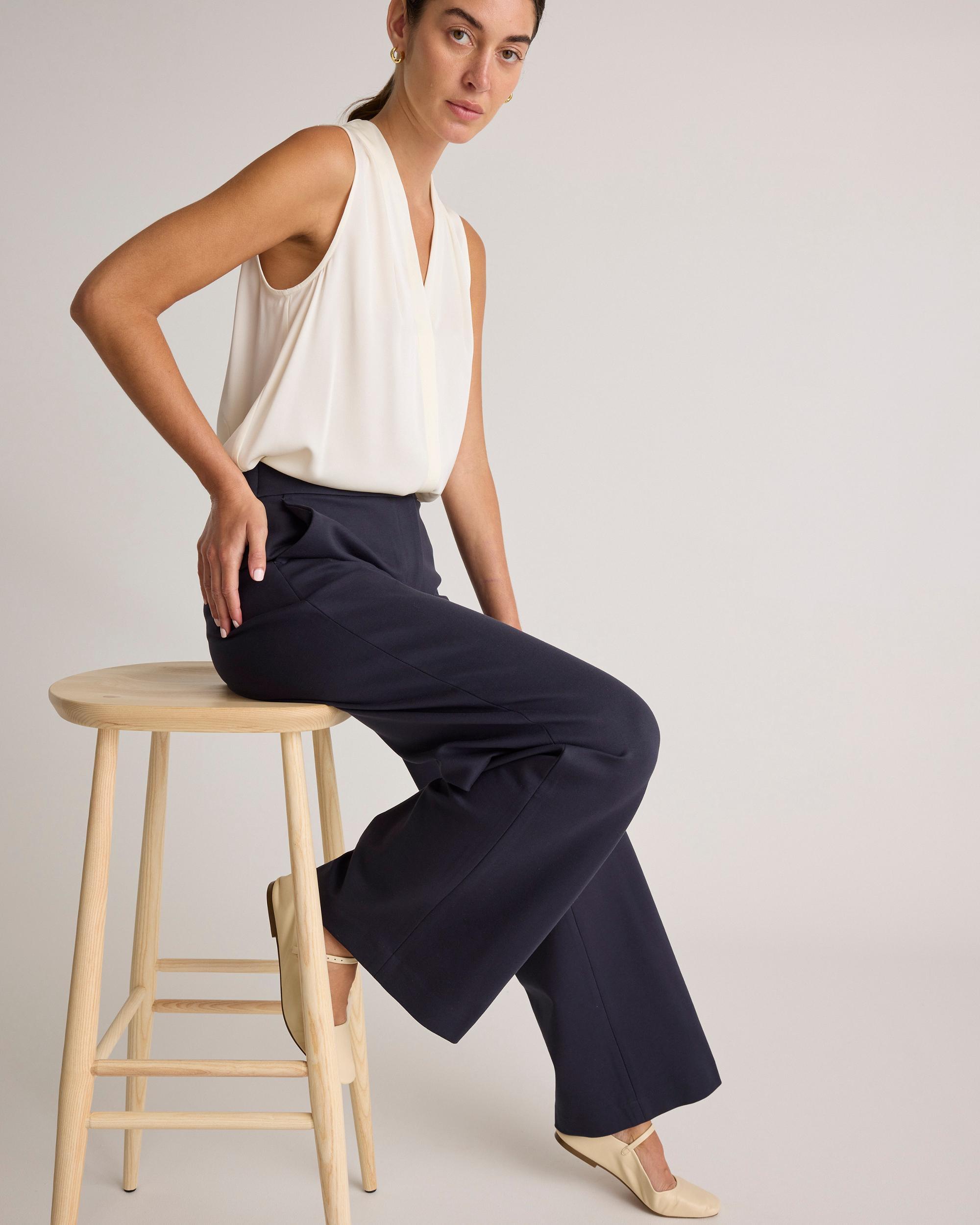 Quince | Women's Ultra-Stretch Ponte Trouser Rayon Product Image