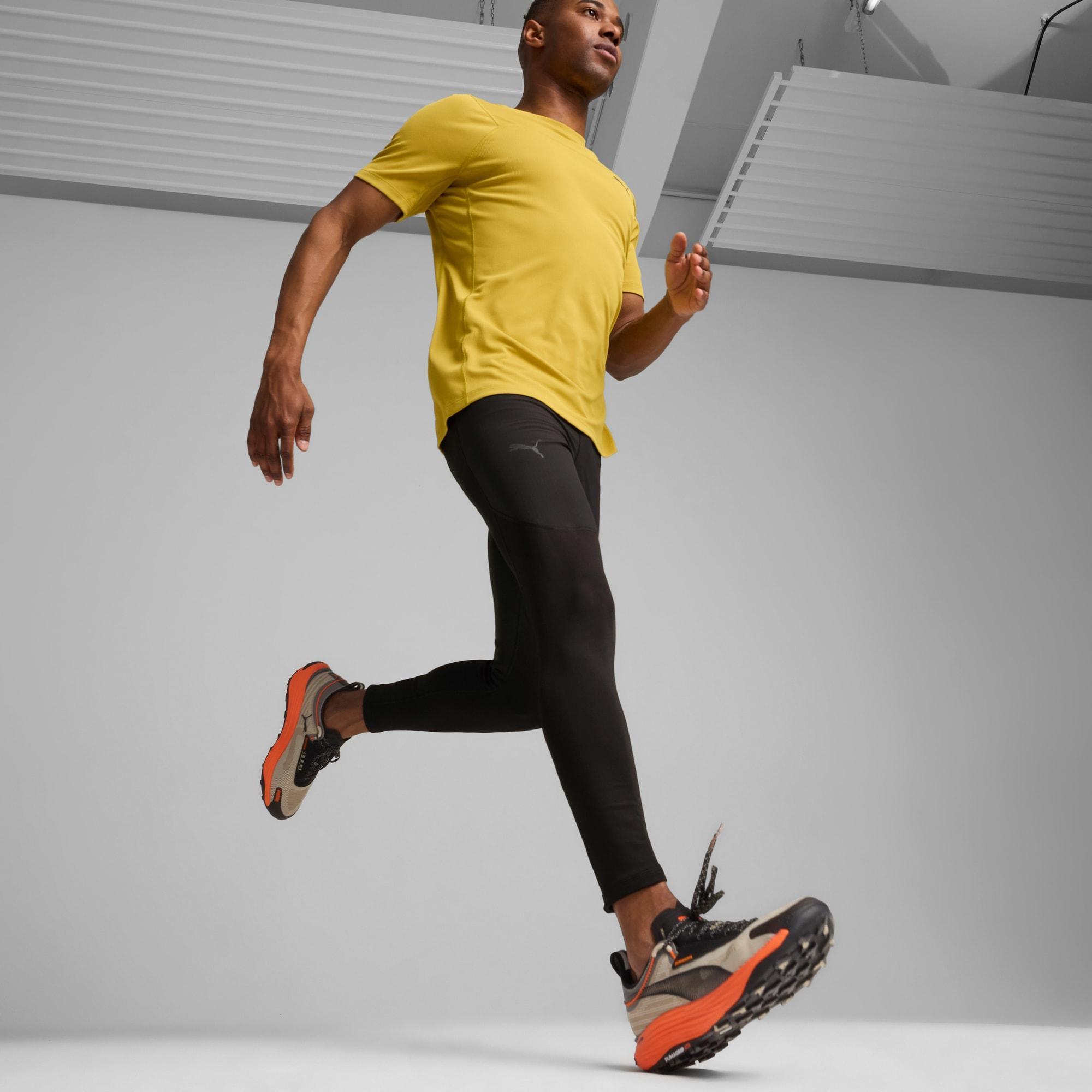 PUMA SEASONS Voyage NITRO 3 Mens Trail Running Shoes in Cool Light Grey/Desert Dust/Shadow Grey Product Image