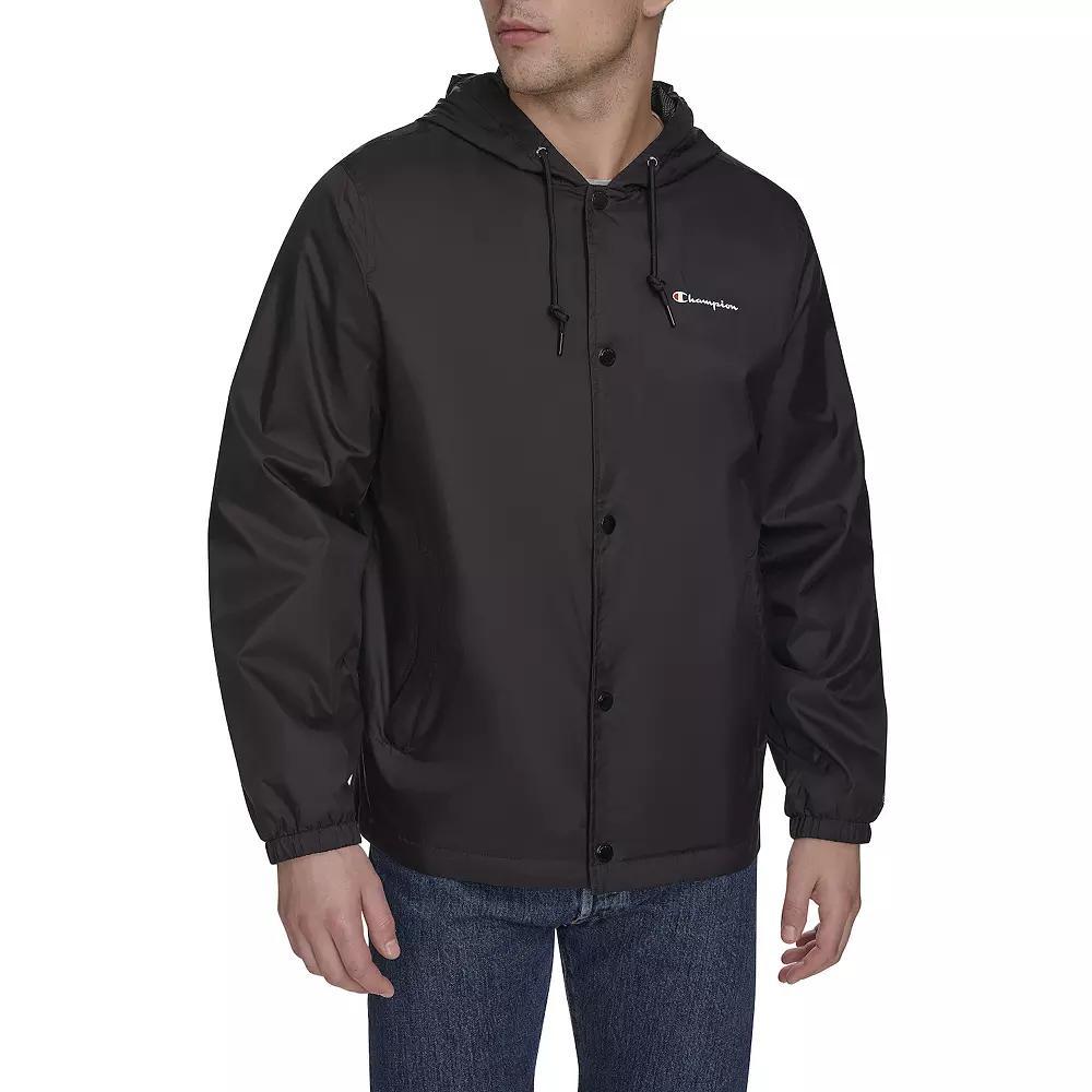 Men's Champion® Rain Coach Jacket, Size: XL, Black Product Image