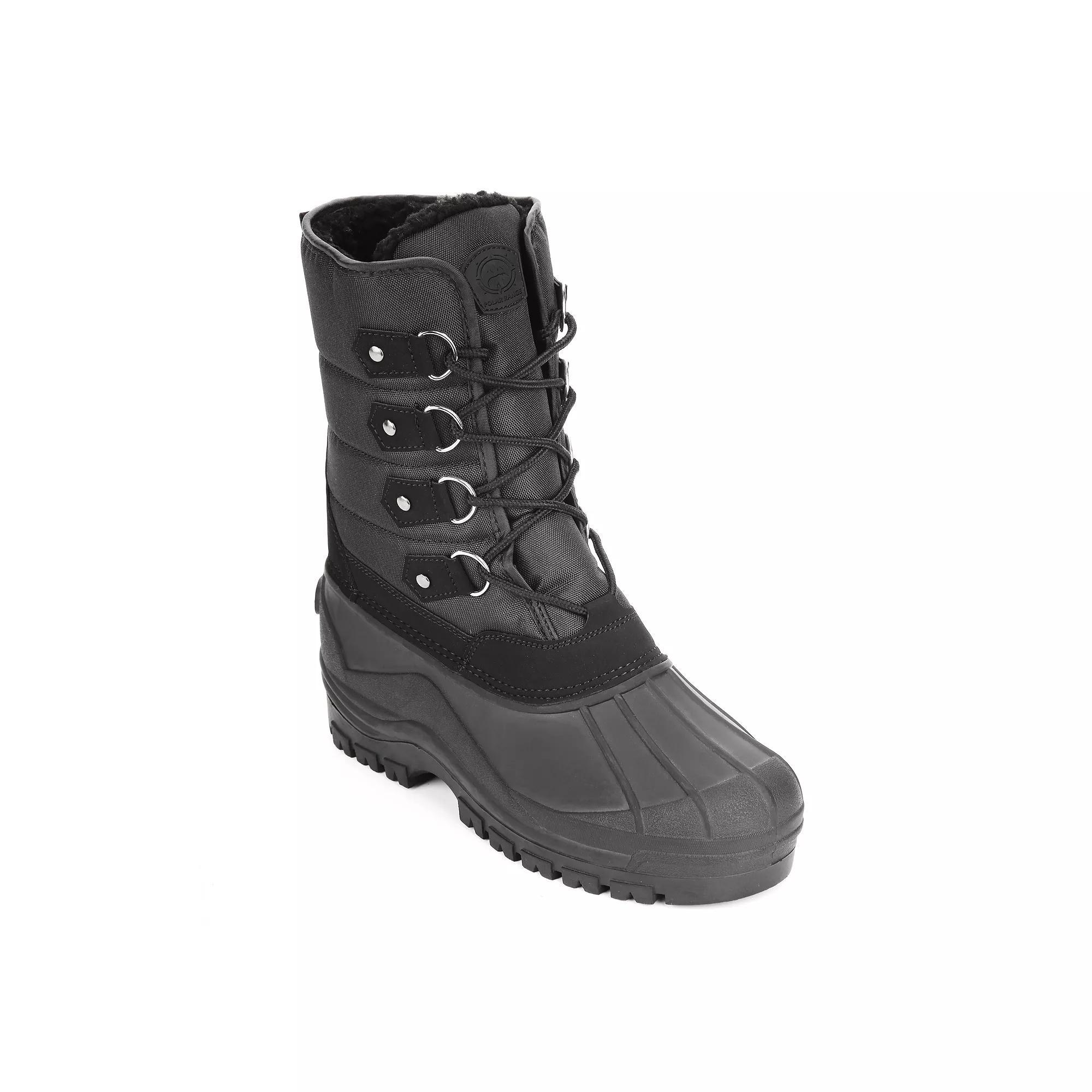 Polar Range Men's Peak Snow Boots, Size: 13, Black Product Image
