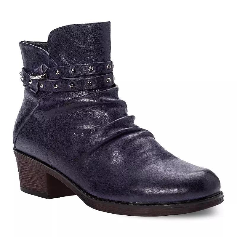 Propet Roxie Women's Leather Ankle Boots, Size: 6, Blue Product Image