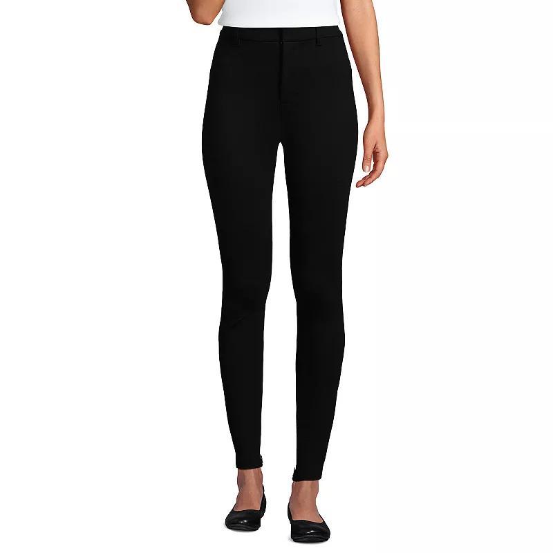 Women's Lands' End High Rise Ponte Polished Leggings, Size: 10, Deep  Blue Product Image