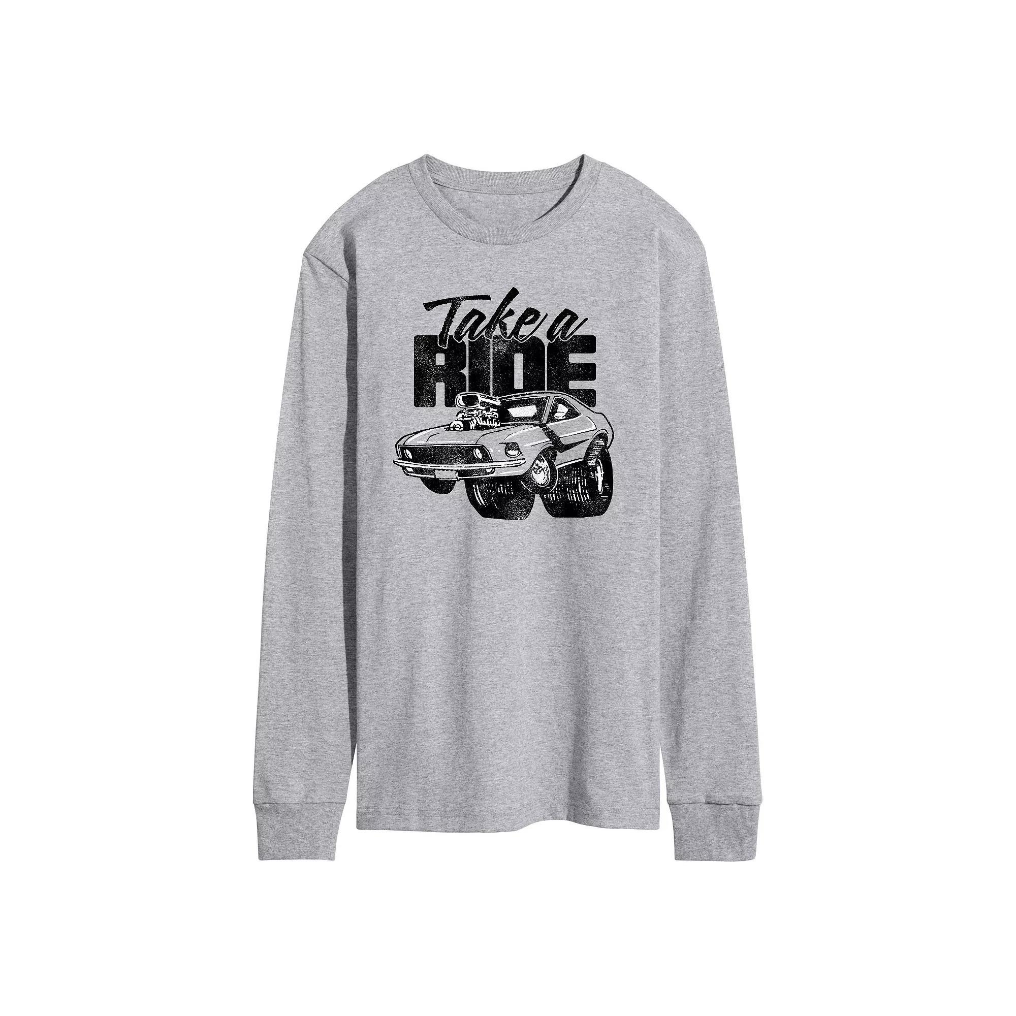 Mens Take A Ride Long Sleeve Graphic Tee Product Image