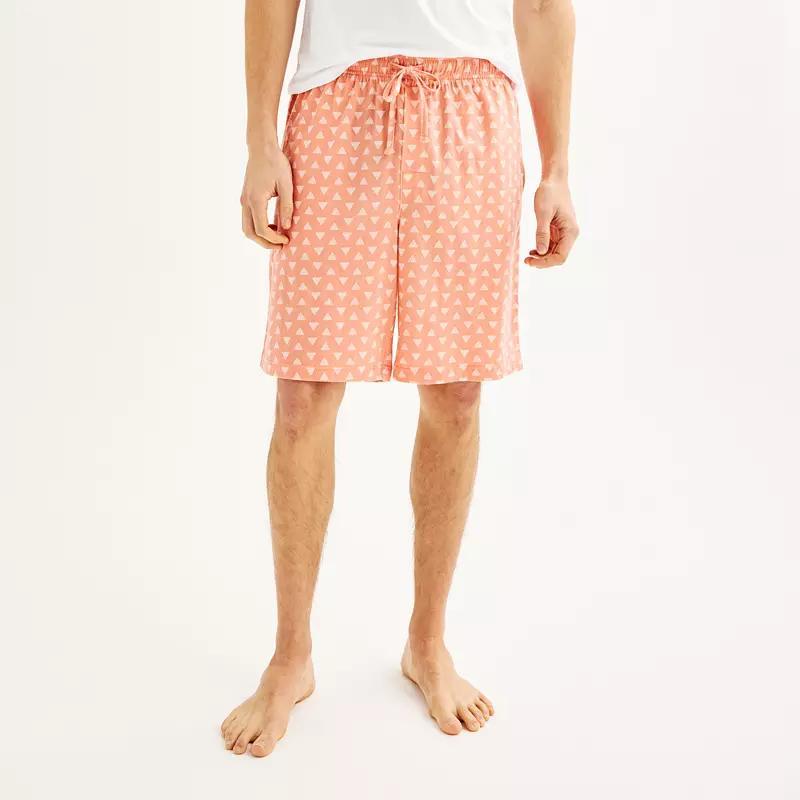 Men's Sonoma Goods For Life® Knit Pajama Shorts, Size: Small, Sleepy Palm Blue Product Image