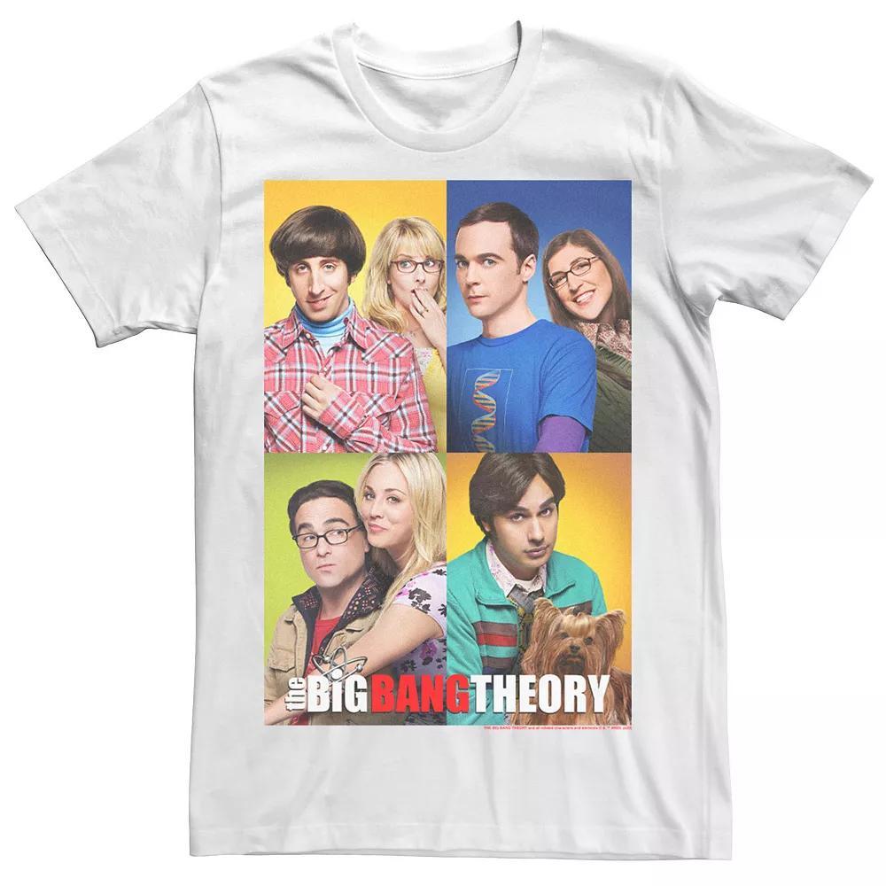 Men's The Big Bang Theory Group Shot Box Up Tee, Size: 3XL, White Product Image