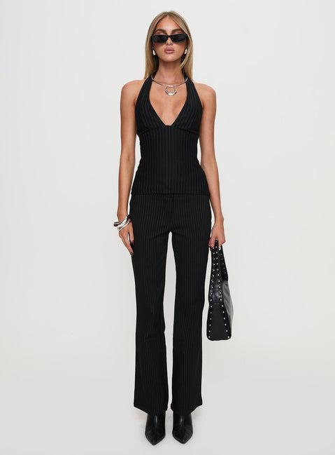Reide Pants Black Pinstripe Product Image