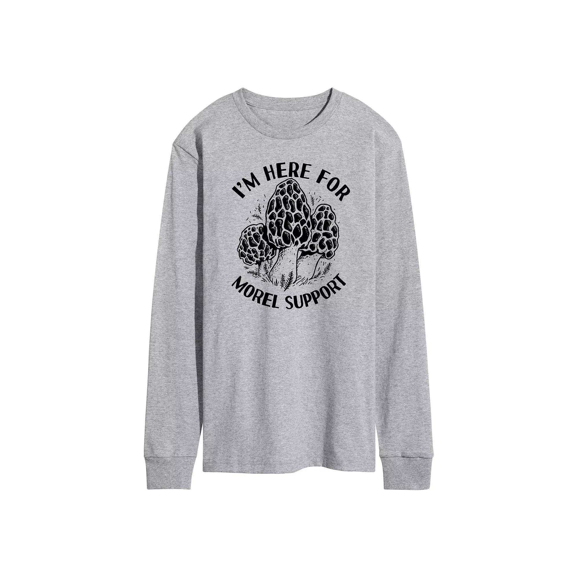 Mens Morel Support Long Sleeve Graphic Tee Product Image