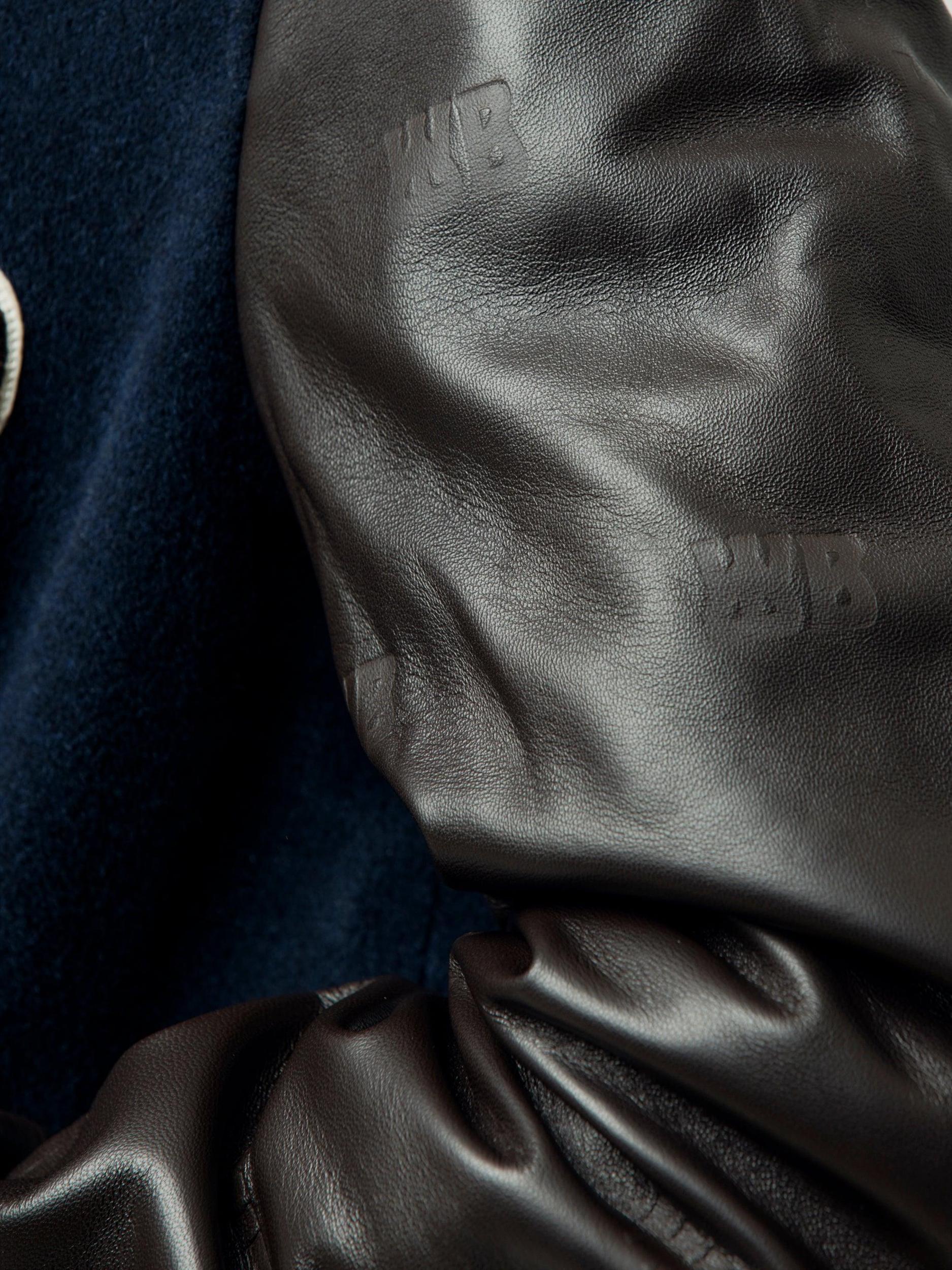 Prince Varsity Jacket (Brown/Navy) Product Image