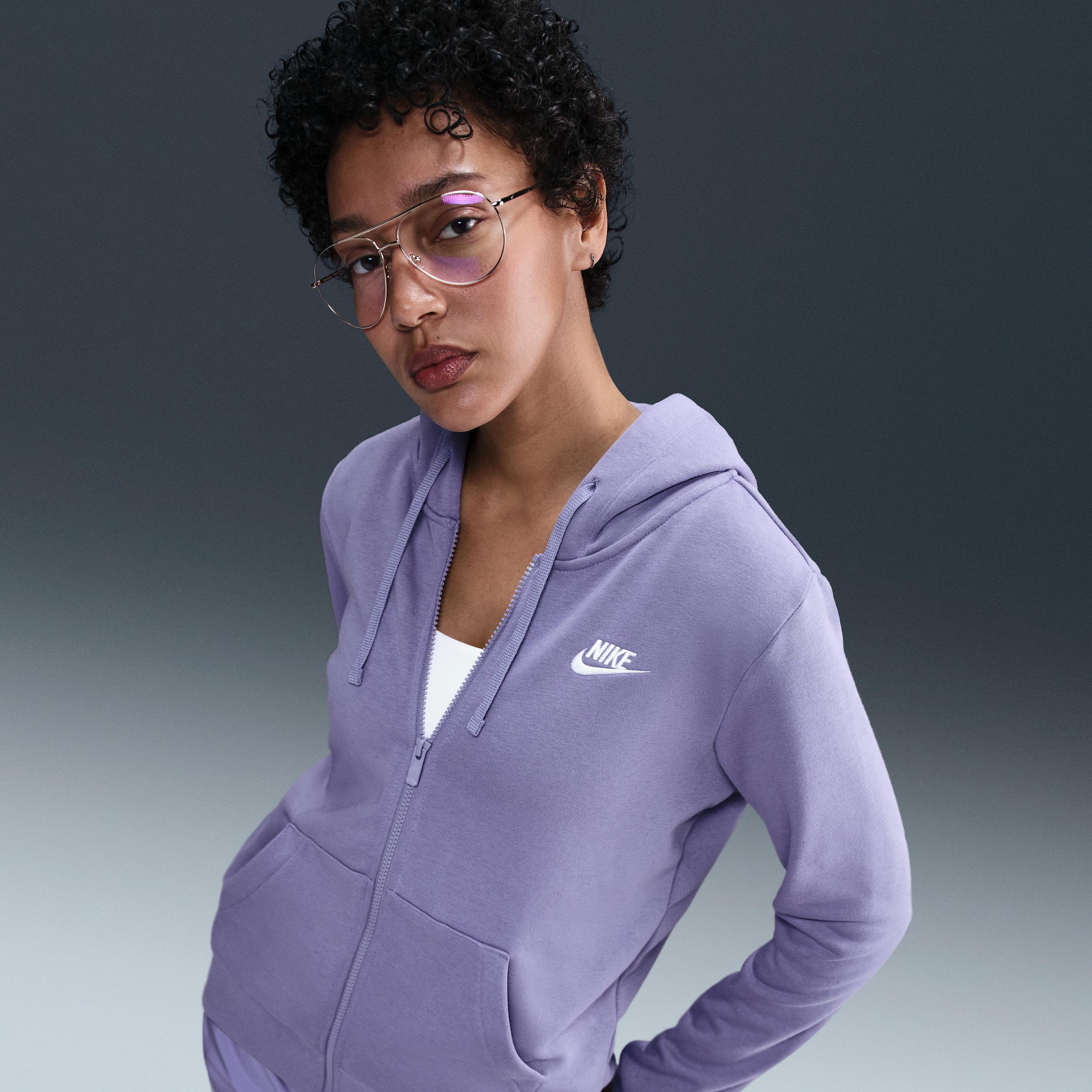 Women's Nike Sportswear Club Fleece Full-Zip Hoodie Product Image