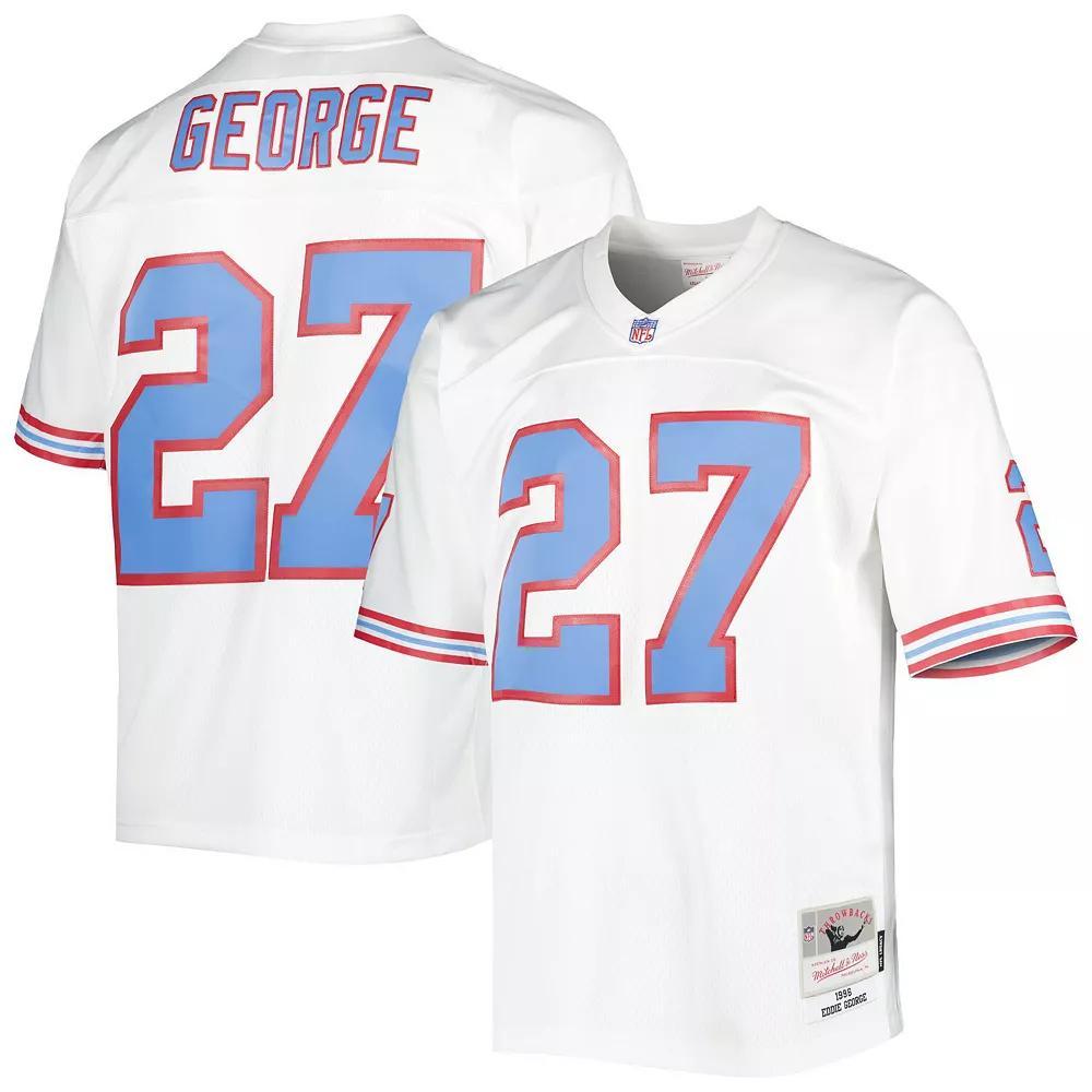 Men's Mitchell & Ness Eddie George White Houston Oilers 1996 Legacy Replica Jersey, Size: XL, Nfl White Product Image