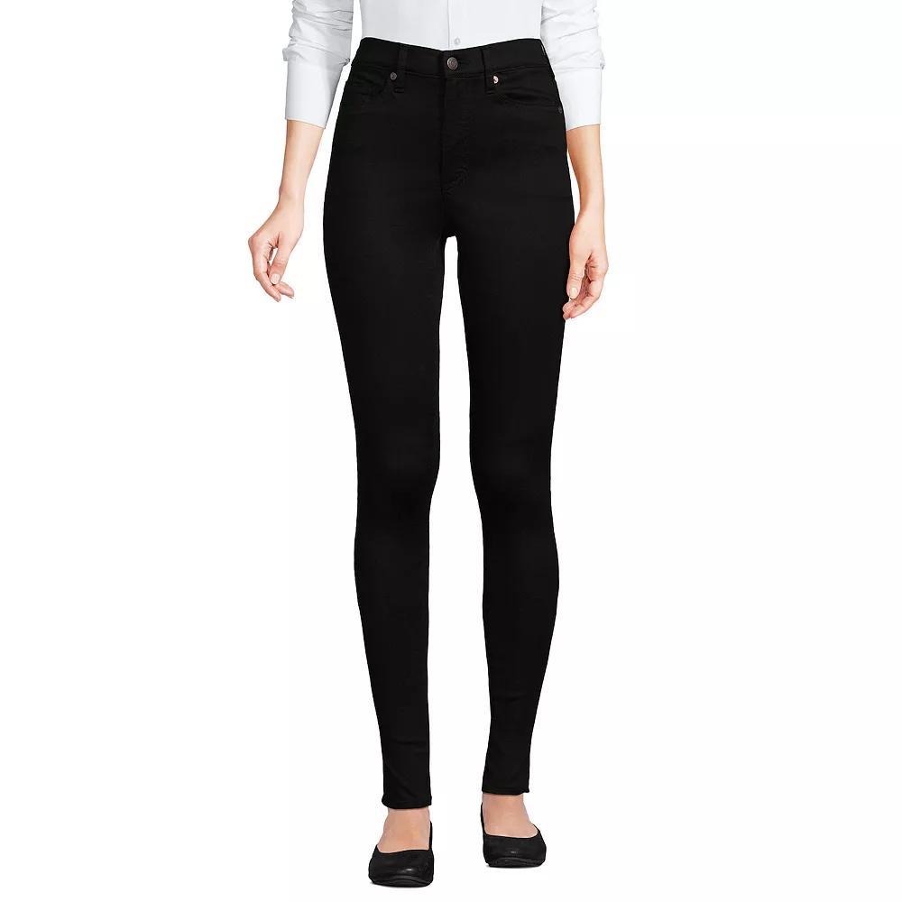 Women's Lands' End Lycra Skinny Jeans, Size: 16, River Rinse Product Image