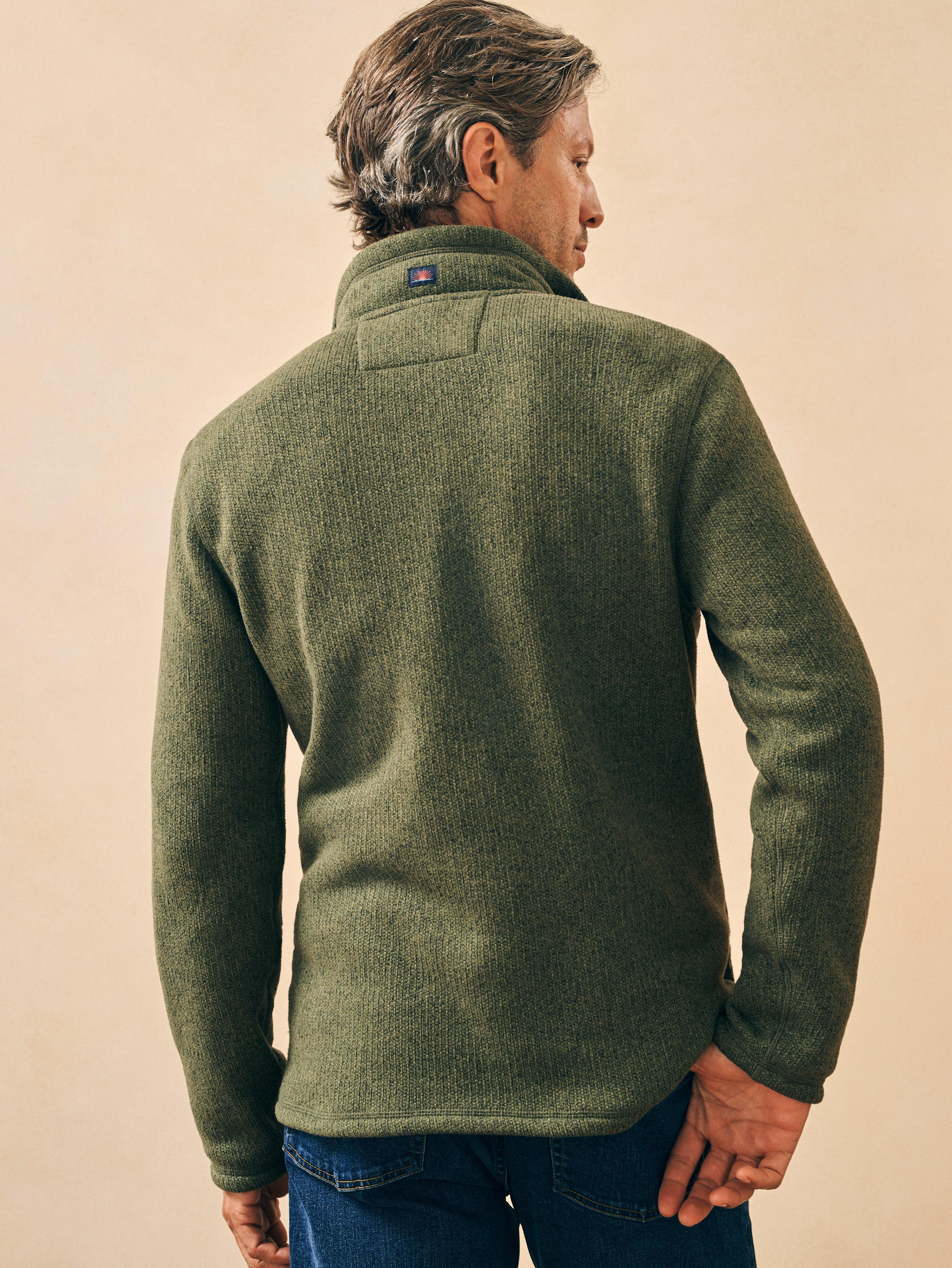Sweater Fleece Quarter Zip - Maine Forest Male Product Image