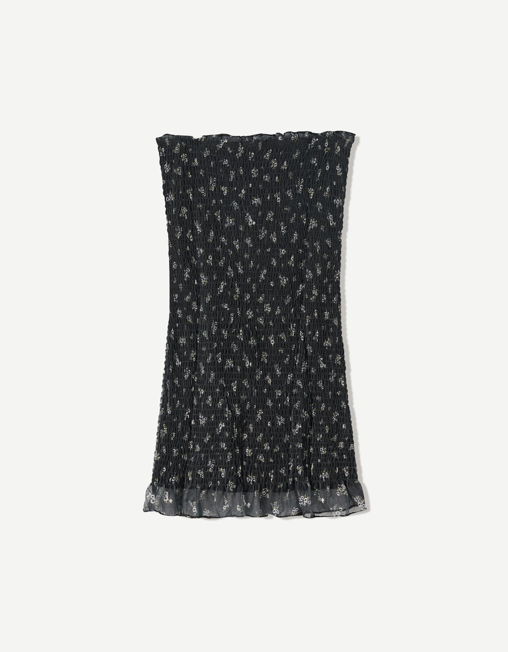 Bandeau print mini dress Product Image