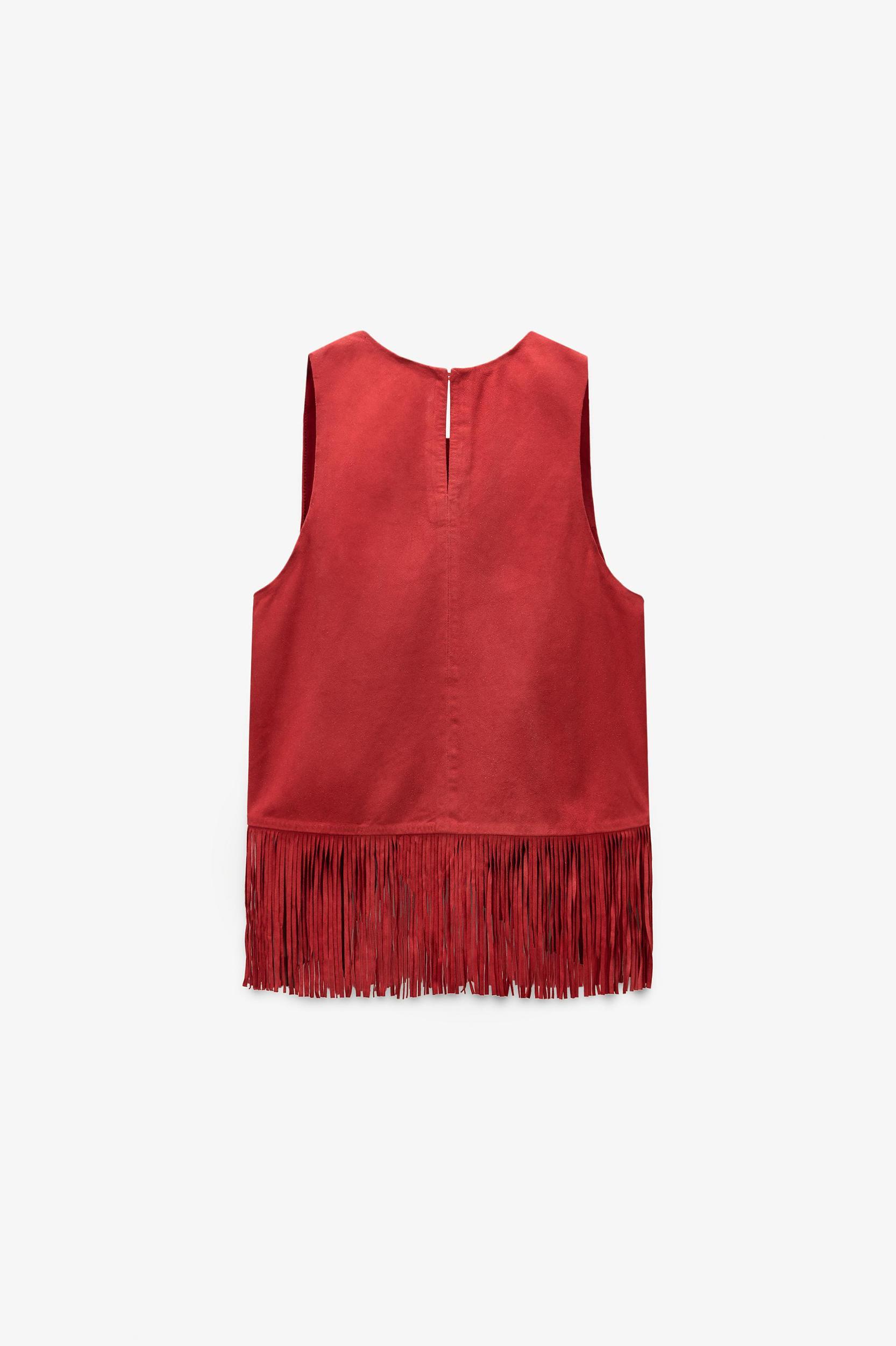 LIMITED EDITION SUEDE FRINGE TOP Product Image
