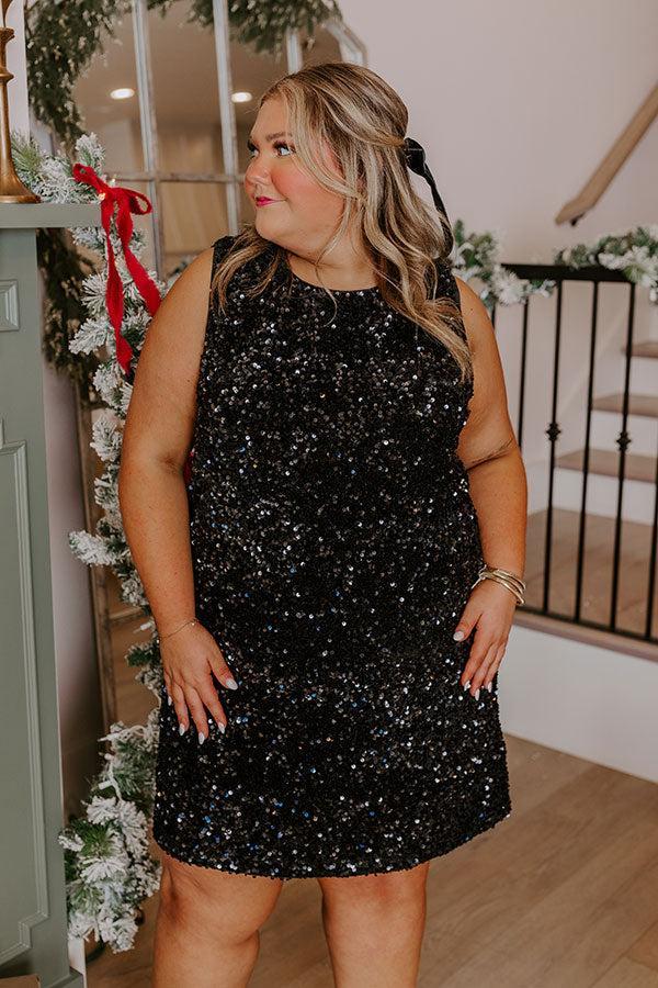 Glam Lifestyle Sequin Mini Dress Curves Product Image