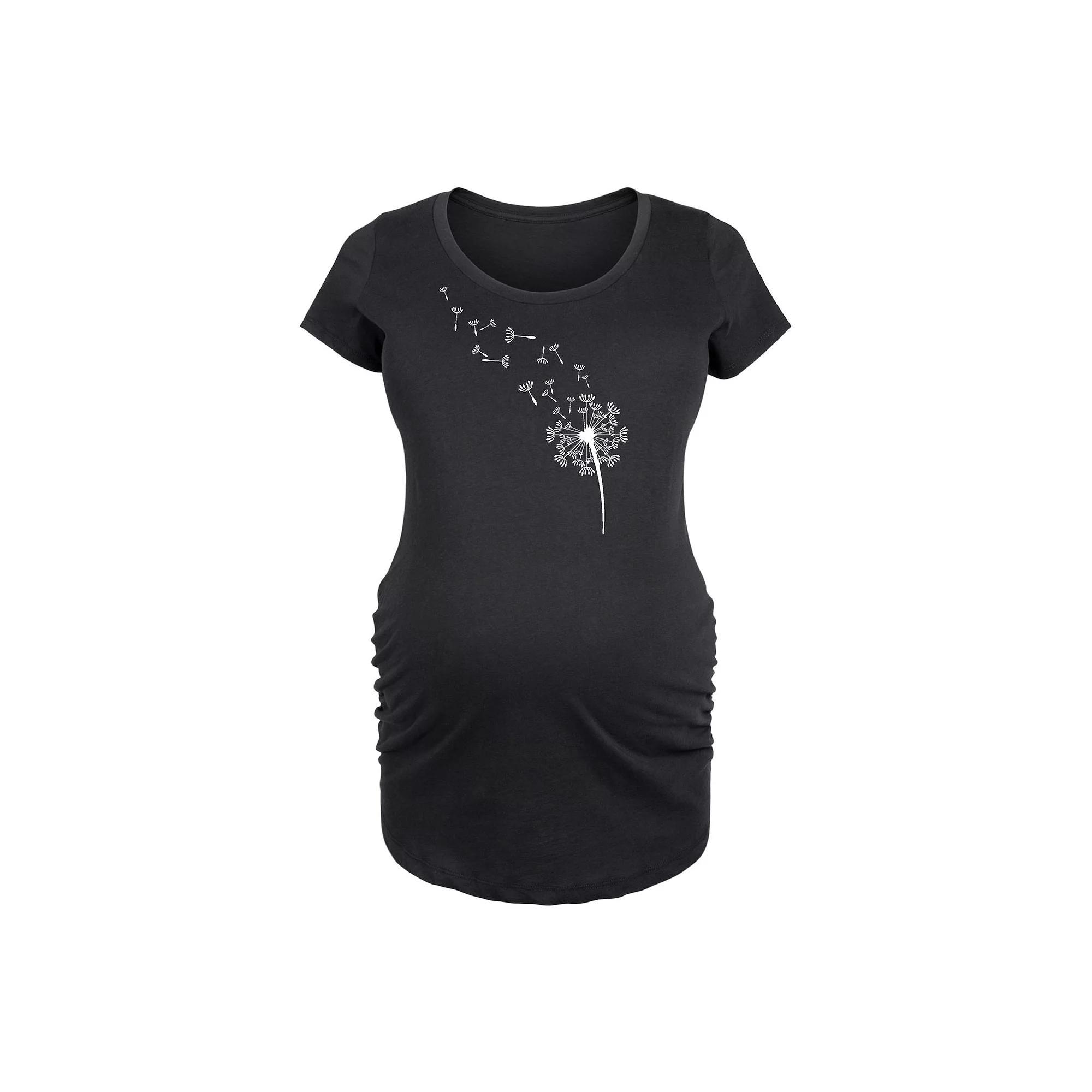Maternity Dandelion Seeds Graphic Tee, Womens Product Image