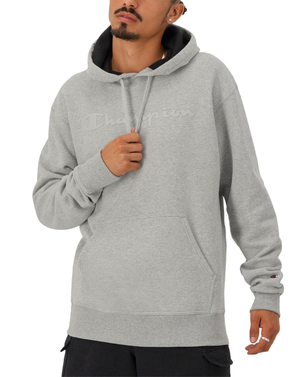 Men's Champion® Embossed Powerblend Graphic Hoodie, Size: Large, Briefly Brown Product Image