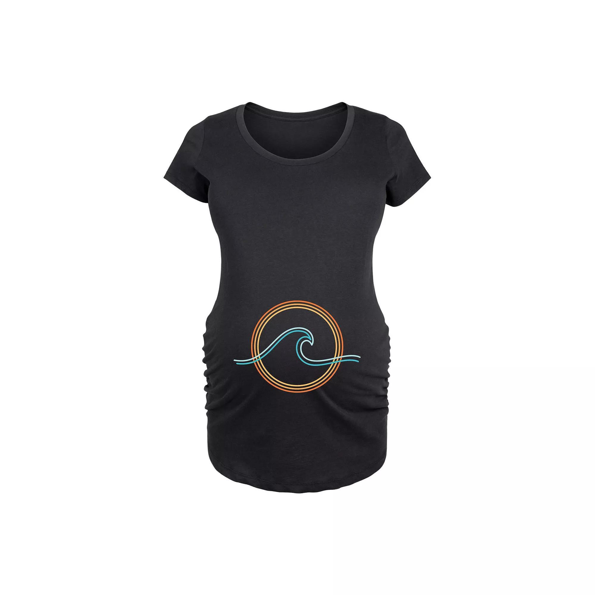 Maternity Sun Wave Graphic Tee, Womens Product Image