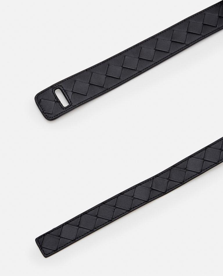 BOTTEGA VENETA Leather Belt In Black Product Image