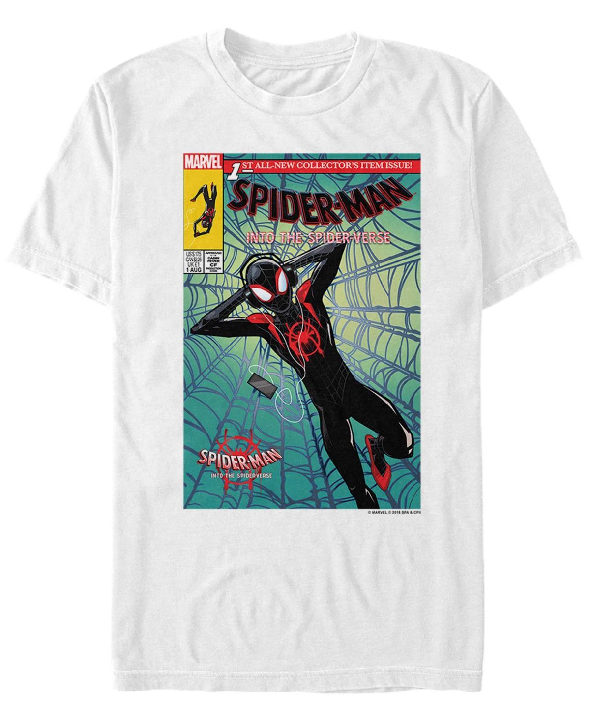 Men's Spider-Verse Ultimate Spider-Man Morales Music Time Tee, Size: Medium, White Product Image