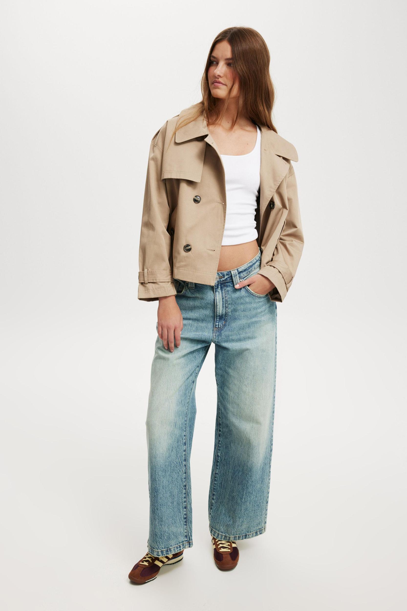 Cropped Trench Jacket Product Image