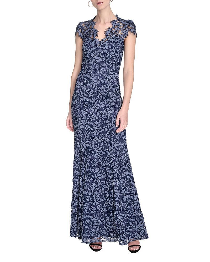 Eliza J Scalloped-Edge Lace Gown Product Image
